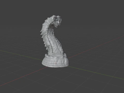 Fantasy Nogran Dragon Penis Sextoy Lowpoly Rigged 3D Model