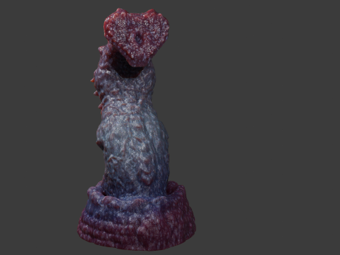 Fantasy Nogran Dragon Penis Sextoy Lowpoly Rigged 3D Model