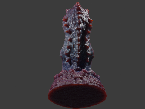 Fantasy Nogran Dragon Penis Sextoy Lowpoly Rigged 3D Model