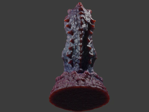 Fantasy Nogran Dragon Penis Sextoy Lowpoly Rigged 3D Model