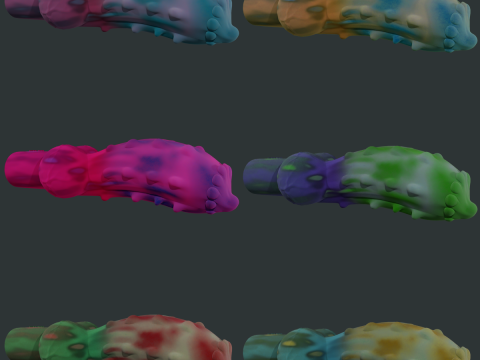 Minima Monster Dog Penis Sextoy Lowpoly 3D Модель