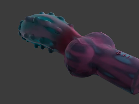 Minima Monster Dog Penis Sextoy Lowpoly 3D Model