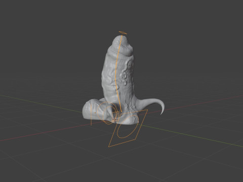 Fantasy Krampus Christmas Penis Sextoy Rigged 3D Model