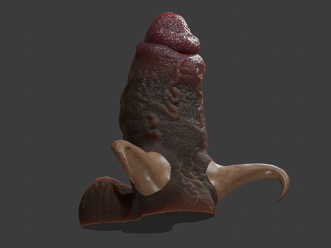 Fantasy Krampus Christmas Penis Sextoy Rigged 3D Model