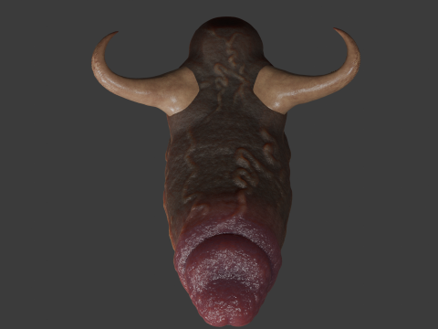 Fantasy Krampus Christmas Penis Sextoy Rigged 3D Model