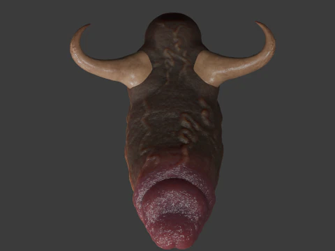 Fantasy Krampus Christmas Penis Sextoy Rigged 3D Model