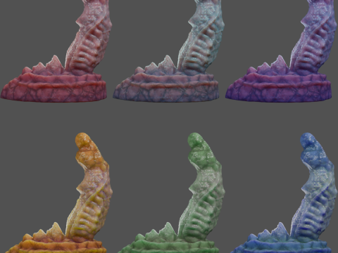 Dragon Penis Sextoy Lariastrax Low Poly Rigged Animated 3D Model