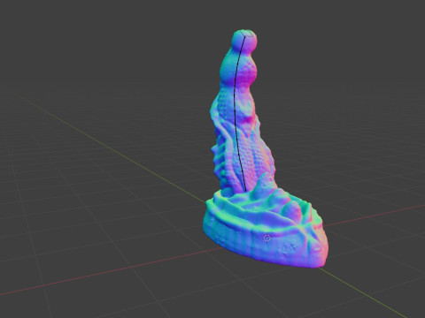 Dragon Penis Sextoy Lariastrax Low Poly Rigged Animated 3D Model