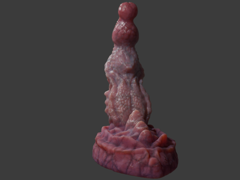 Dragon Penis Sextoy Lariastrax Low Poly Rigged Animated 3D Model