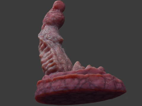 Dragon Penis Sextoy Lariastrax Low Poly Rigged Animated 3D Model