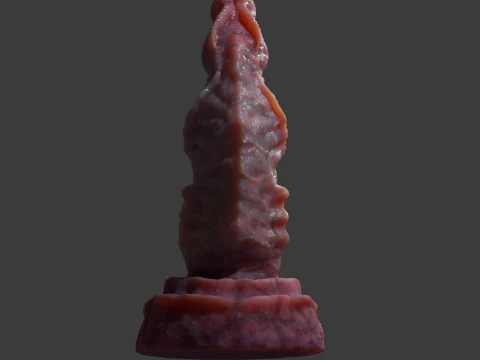 Dragon Penis Sextoy Lariastrax Low Poly Rigged Animated 3D Model