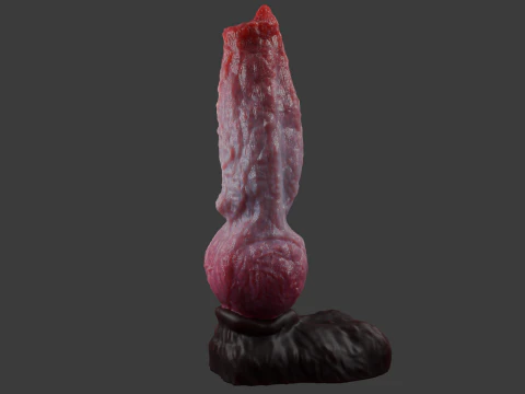 Dog Penis Sextoy Animated Rigged 3D Model