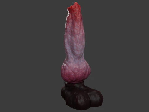 Dog Penis Sextoy Animated Rigged 3D Model