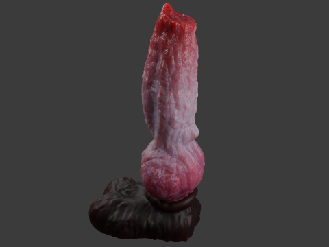 Dog Penis Sextoy Animated Rigged 3D Модель