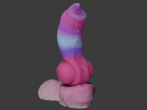 Cottoncandy Werewolf Penis Sextoy Lowpoly Rigged 3D Model
