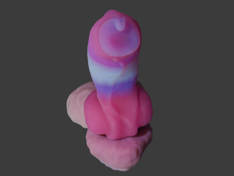 Cottoncandy Werewolf Penis Sextoy Lowpoly Rigged 3D Model