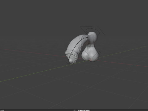 Fantasy Minotaur Penis Sextoy Rigged 3D Модель
