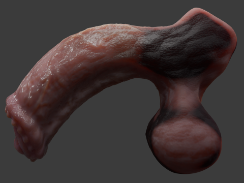 Fantasy Minotaur Penis Sextoy Rigged 3D Модель