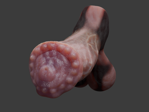 Fantasy Minotaur Penis Sextoy Rigged 3D Модель