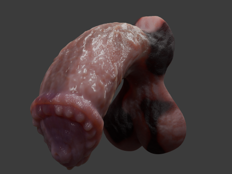 Fantasy Minotaur Penis Sextoy Rigged 3D Модель