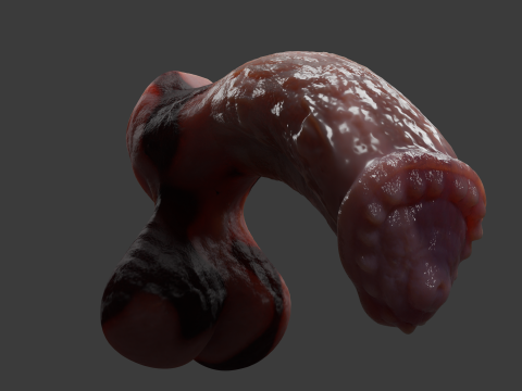 Fantasy Minotaur Penis Sextoy Rigged 3D Модель