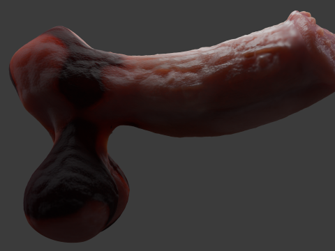 Fantasy Minotaur Penis Sextoy Rigged 3D Модель