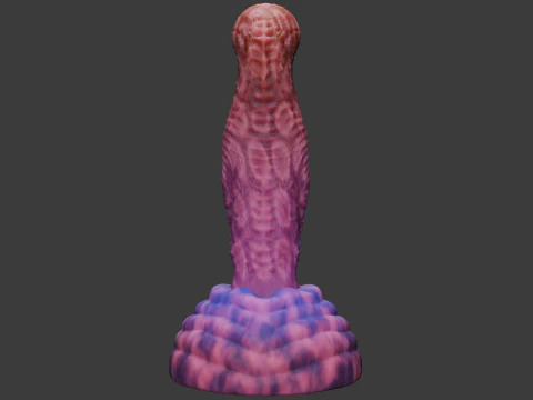 Zinitrox Alien Penis Sextoy Low Poly Rigged and Animated 3D Model