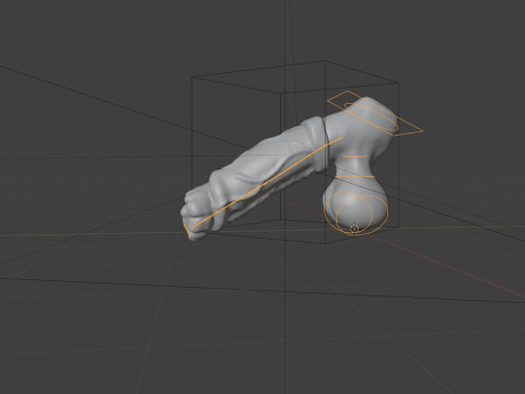 Horse Penis Low Poly Rigged and Animated 3D Модель