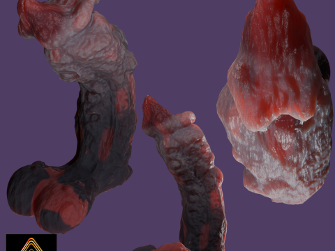 Mutant Penis Sextoy lowpoly Rigged 3Dモデル