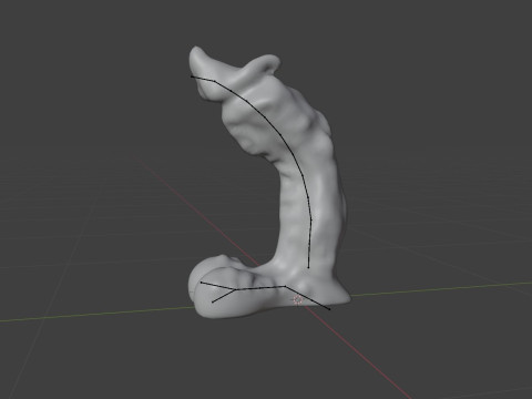 Mutant Penis Sextoy lowpoly Rigged 3D Модель