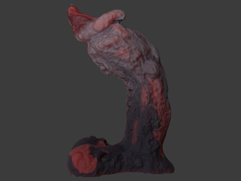 Mutant Penis Sextoy lowpoly Rigged 3D Модель