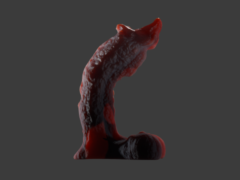 Mutant Penis Sextoy lowpoly Rigged 3D Модель