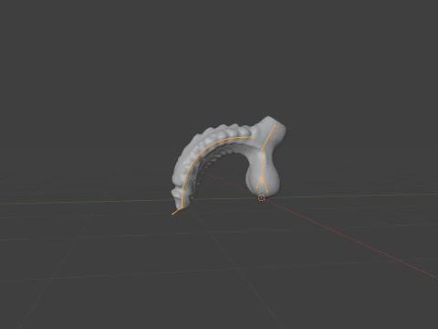 Kudran Dragon Penis Lowpoly Rigged 3D Model