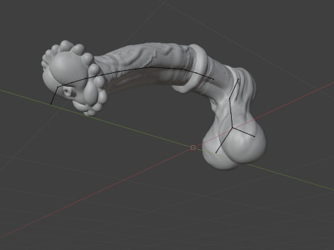 Horse Penis Rigged 3Dモデル
