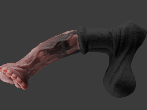 Horse Penis Rigged 3Dモデル