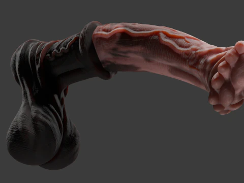 Horse Penis Rigged 3D Model