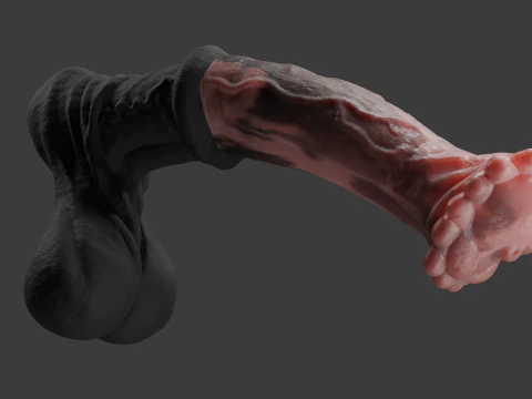 Horse Penis Rigged 3D Model
