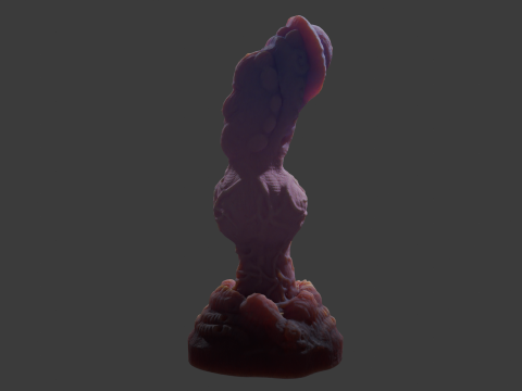 Xhor Alien Penis Sextoy Rigged Lowpoly and Highpoly Modelo 3D