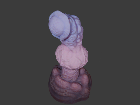 Xhor Alien Penis Sextoy Rigged Lowpoly and Highpoly Modelo 3D