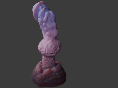 Xhor Alien Penis Sextoy Rigged Lowpoly and Highpoly Modelo 3D