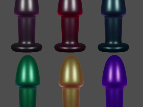 Wide Plug Sextoy 3D Model