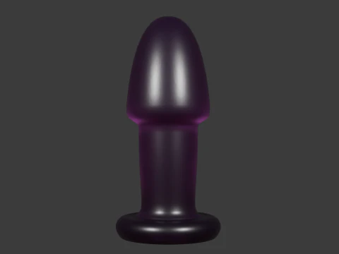 Wide Plug Sextoy 3D Model