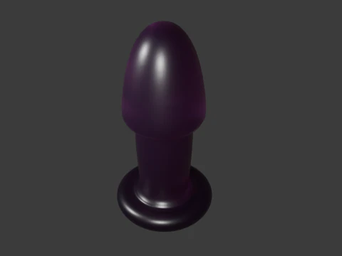 Wide Plug Sextoy 3D Model