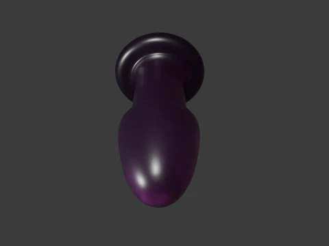 Wide Plug Sextoy 3D Model