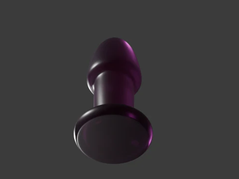 Wide Plug Sextoy 3D Model