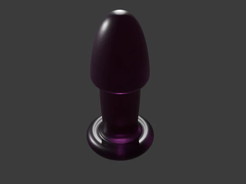 Wide Plug Sextoy 3D Model