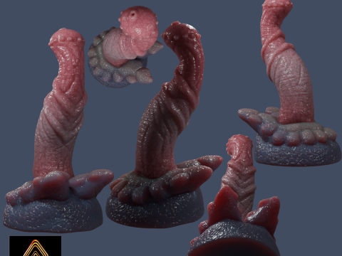 Brum Dragon Penis Sextoy low poly Rigged 3Dモデル