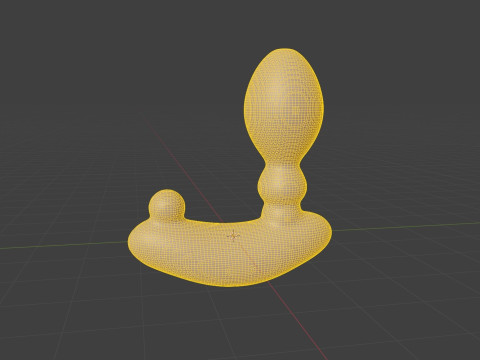 Plug Vibrator Sextoy Low Poly Rigged 3D Модель