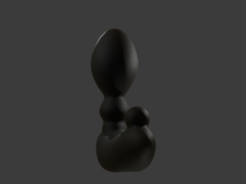 Plug Vibrator Sextoy Low Poly Rigged 3D Модель