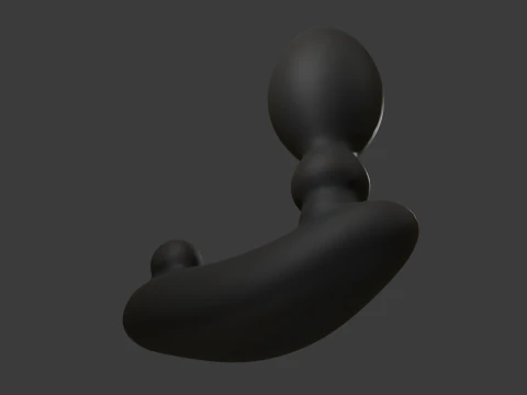 Plug Vibrator Sextoy Low Poly Rigged 3D Model